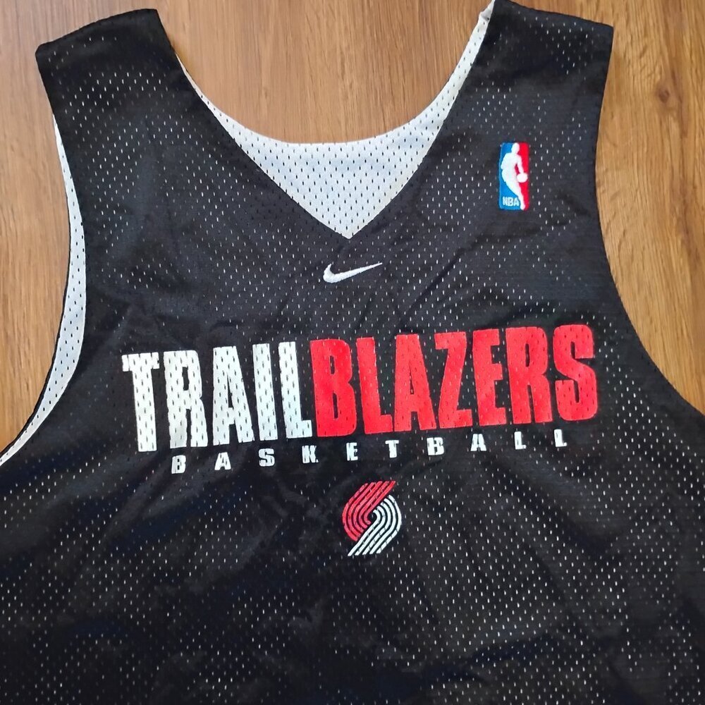 Vintage Nike Team Portland Trailblazers Players Practice Jersey Team Issue